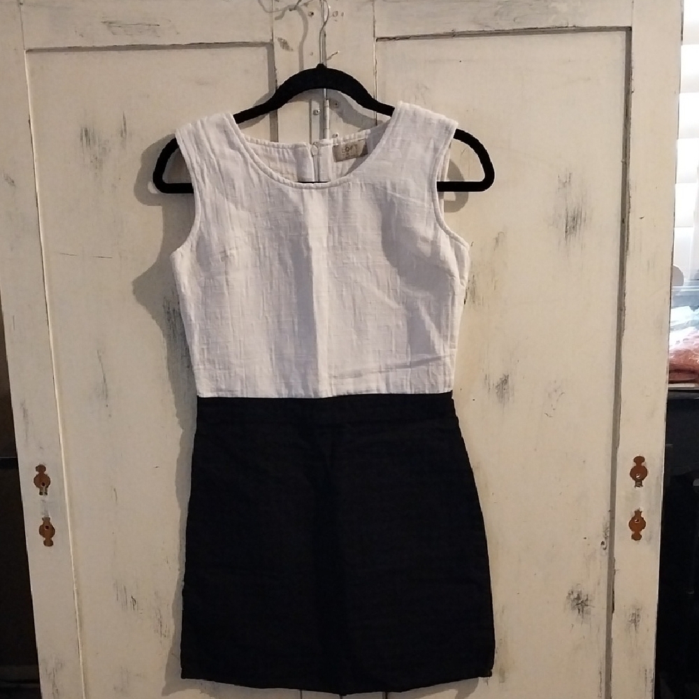 Chic Two-Tone Sleeveless Dress